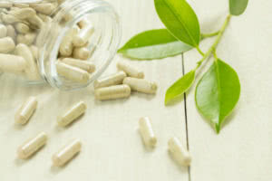 Organic Herbal Drug An Alternative Medicine Capsule Packing